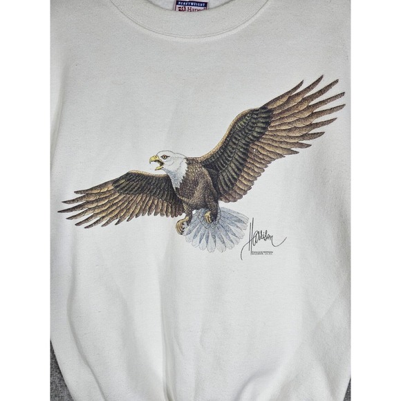 1994 Hanes Heavyweight Comfort Blend EAGLE Bob Harrison Sweatshirt‎ Adult Small - Picture 3 of 15